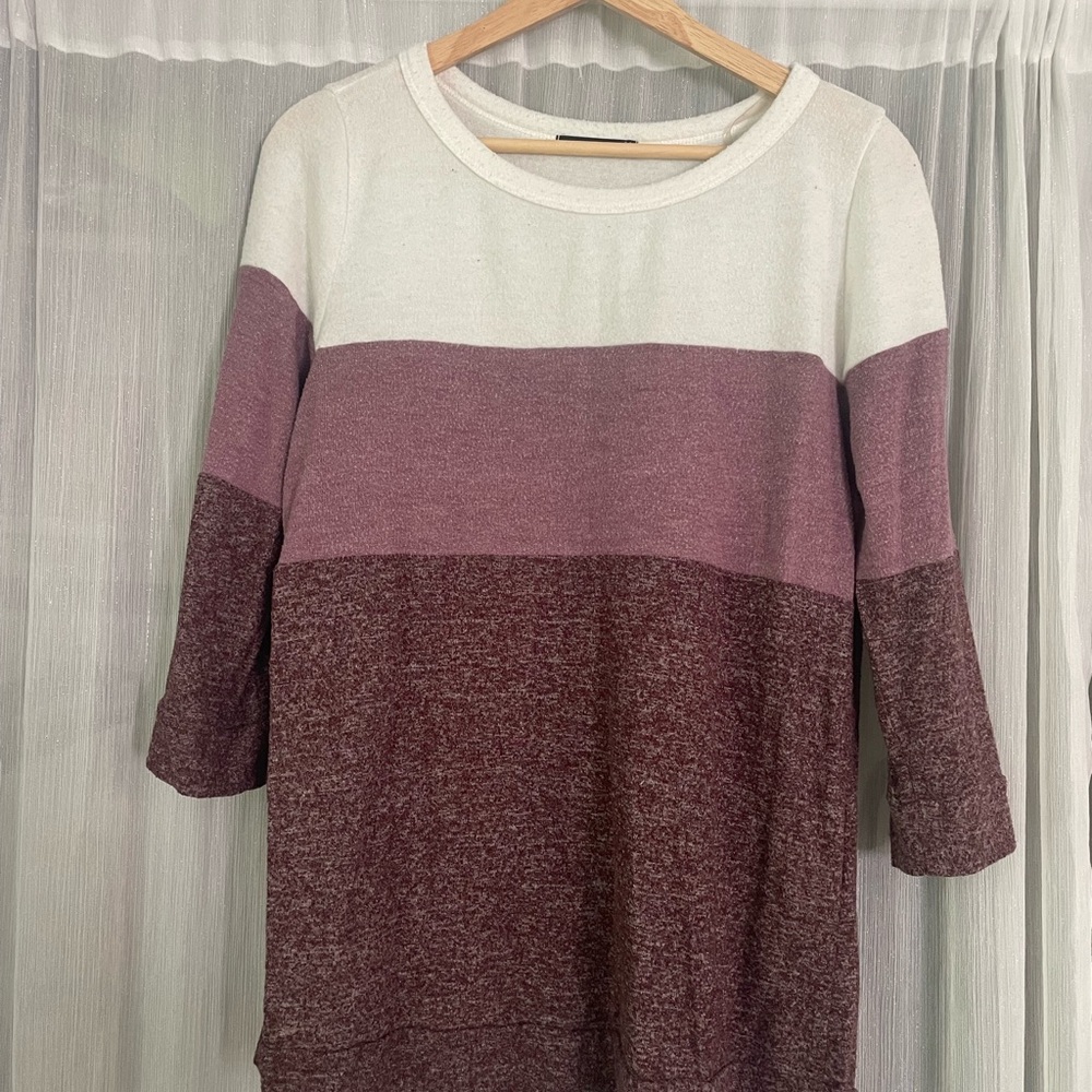 Pink Clover Cream Knit Top